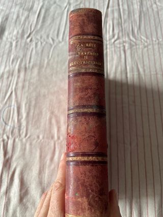 Libro antiguo Tratado Práctico Electricidad