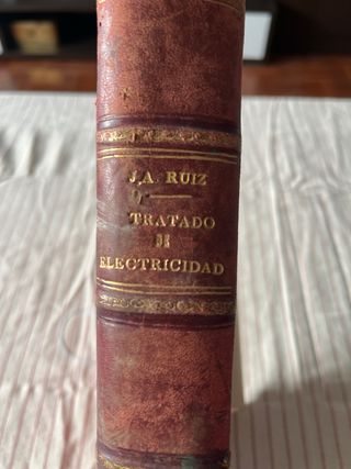 Libro antiguo Tratado Práctico Electricidad