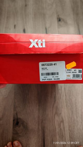 Sandalias Xti Beige Talla 41