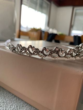 Tiara Novia Plata y Brillantes