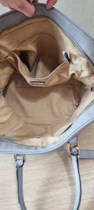 Borsa Coccinelle azzurra carta da zucchero