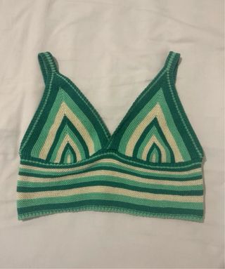 Top Zara Crochet Talla M