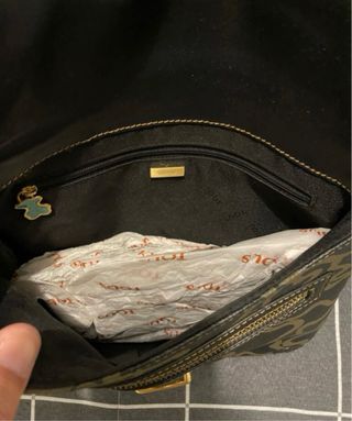 Bolso piel Tous negro/marrón