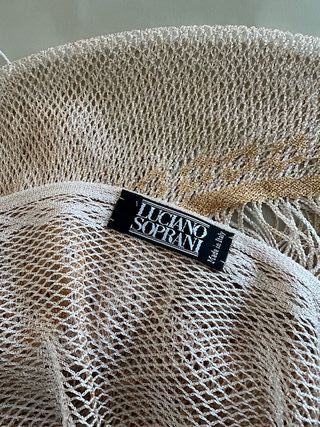 Sciarpa/Stola Beige e Oro