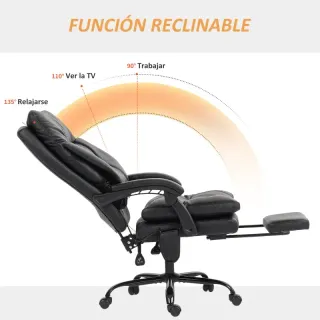Silla de Escritorio con Soporte Lumbar Inflable