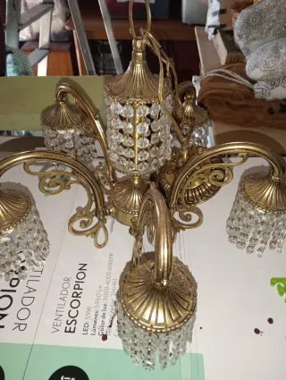 Lámpara de techo ESCORPION dorada