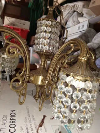 Lámpara de techo ESCORPION dorada