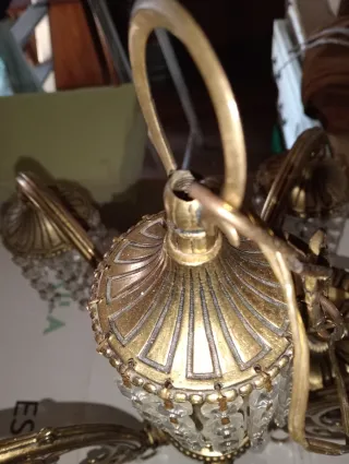 Lámpara de techo ESCORPION dorada