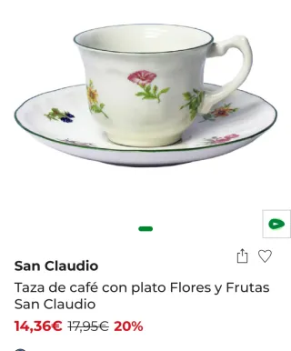 Tazas y platos San Claudio