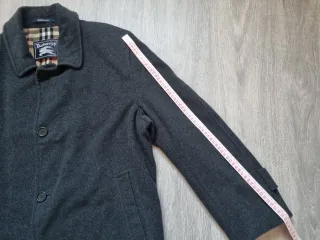 Abrigo de paño Burberry gris