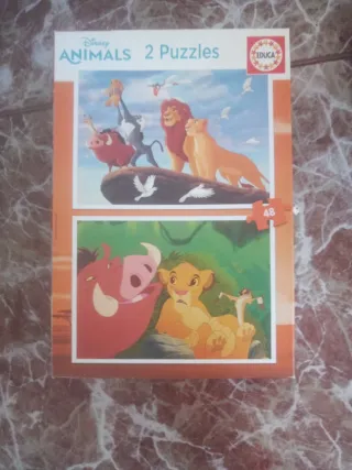 2 Puzzles El Rey León 48 piezas