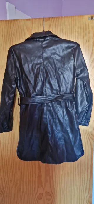 Chaqueta polipiel negra Zeeman Talla S