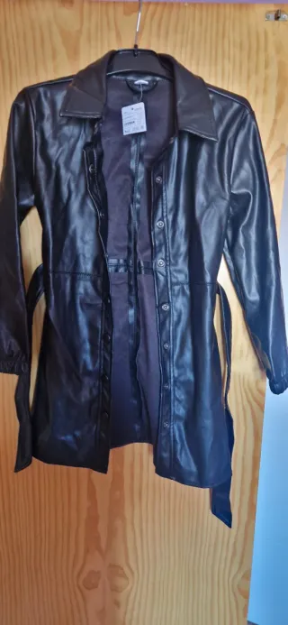 Chaqueta polipiel negra Zeeman Talla S