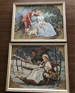 2 Cuadros Vintage Invierno
