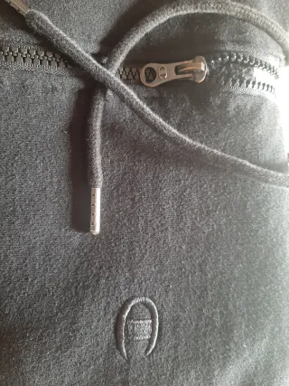 Sudadera Champion Negra con Cremallera