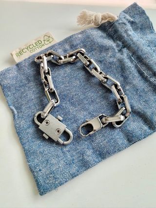 Pulsera eslabones plateada