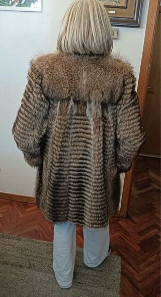 Abrigo de piel de marmota