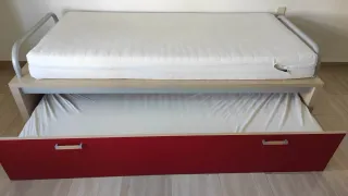 Cama nido madera y metal