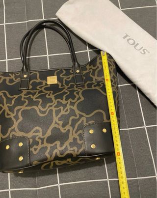 Bolso Tous Piel Negro y Marrón. Nuevo.