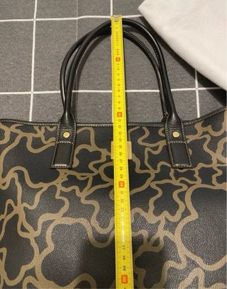 Bolso Tous Piel Negro y Marrón. Nuevo.