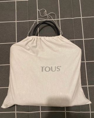 Bolso Tous Piel Negro y Marrón. Nuevo.