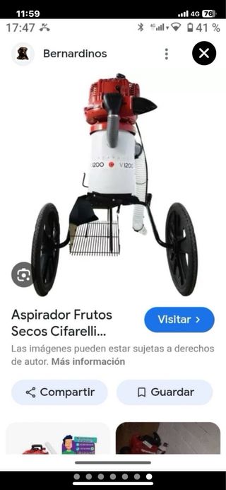 Aspirador Cifarelli aceitunas/frutos secos