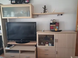 Mueble salón/comedor madera claro