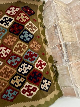 Antico kilim in tessuto di lana