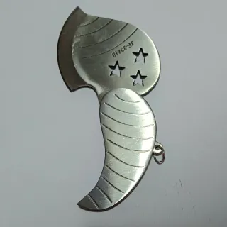 Set 3 coltellini foglia acciaio inox