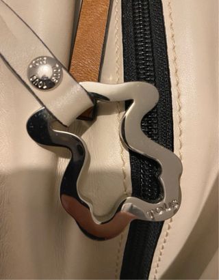 Bolso piel Tous negro y marrón