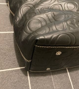Bolso piel Tous negro y marrón