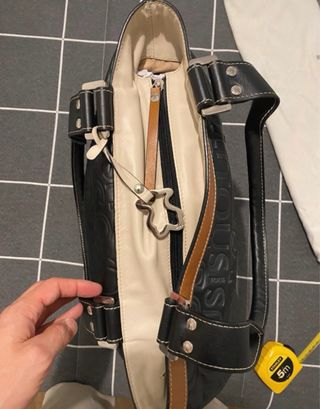 Bolso piel Tous negro y marrón