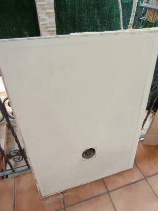 Plato de ducha silestone/beige.