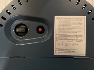 Estufa de gas de llama azul