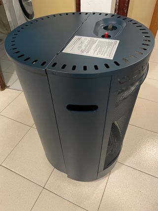 Estufa de gas de llama azul