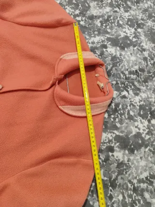 Bata polar rosa con cinto