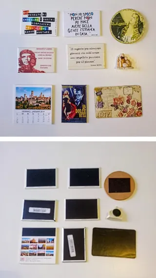 3 Calamite a vostra scelta: souvenir, città, frasi