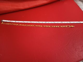 Pulsera Figaro Baño Oro Bisutería