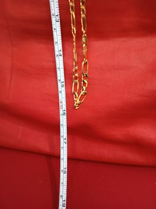 Pulsera Figaro Baño Oro Bisutería