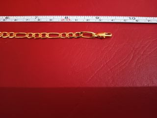 Pulsera Figaro Baño Oro Bisutería