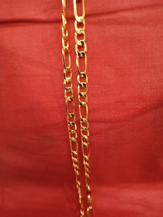 Pulsera Figaro Baño Oro Bisutería