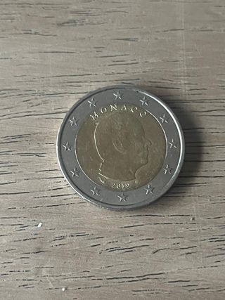 Moneda 2 Euro Mónaco 2019