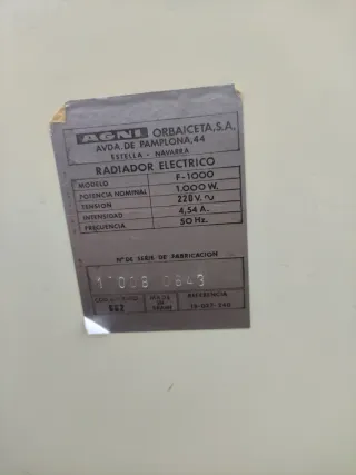 Radiador eléctrico
