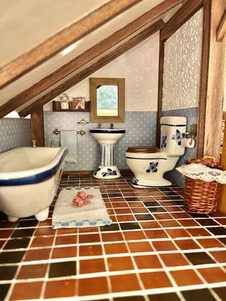 Casa de muñecas rústica