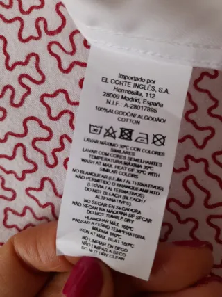 Camisa Blanca Talla 48 Algodón