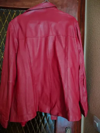 Cazadora de piel roja Canoe Dream Talla M