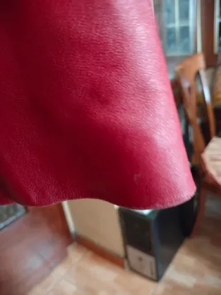 Cazadora de piel roja Canoe Dream Talla M