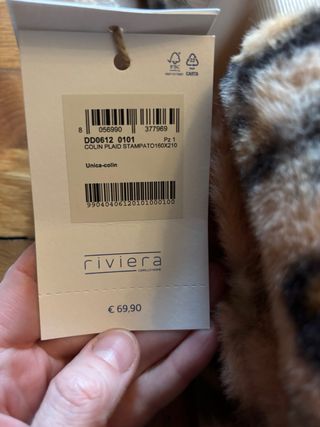 Plaid nuovo Riviera una piazza e mezza