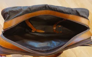 Bolsa Vintage Samsonite Marrón Cuero.