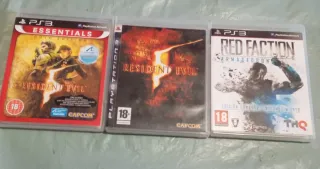 3 Juegos PS3: Resident Evil 5, Red Faction